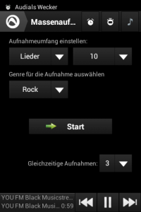 Screenshot: Radio-App im Test: Audials - Radio + Musik Sync - Massenaufnahmen