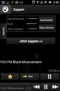 Screenshot: Radio-App im Test: Audials - Radio + Musik Sync - Zapping