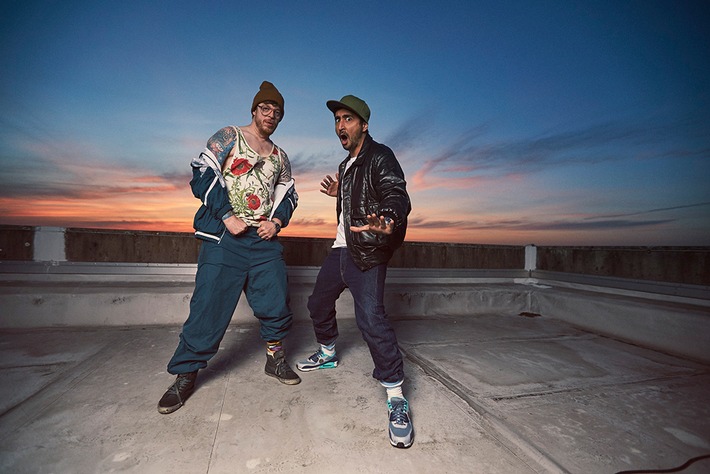 Eko Fresh und Ferris MC in BLOCKBUSTAZ (Foto: obs/ZDFneo)